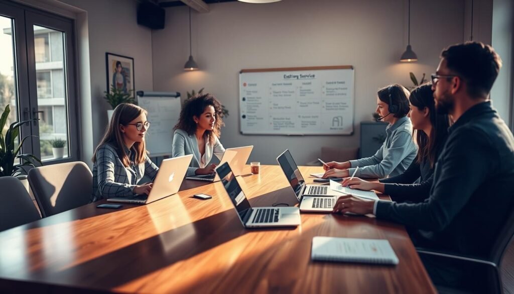 E-commerce customer support team training