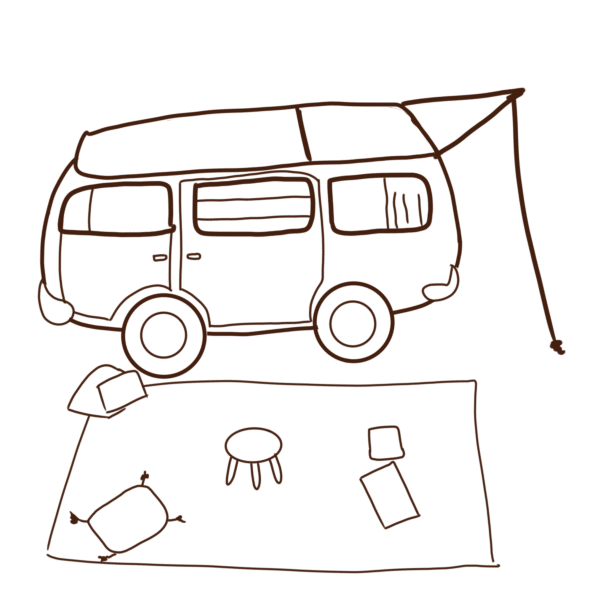 Camping Coloring KDP for Kids Graphic