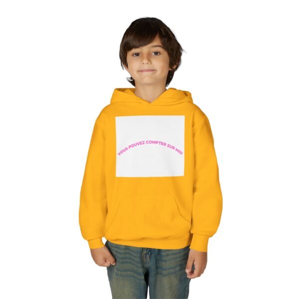 12024027139403110680_2048-1.jpeg Youth Hoodie with "Vous Pouvez Compter Sur Moi" Design - Cozy, Trendy Gift for Teens, Casual Wear, Inspirational Clothing, Unisex Fashion