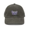 12322704656925346288_2048.jpeg Vintage Butterfly Embroidery Corduroy Cap - Stylish Dad Hat, Perfect for Outdoor Adventures, Fall Fashion, Gift for Nature Lovers