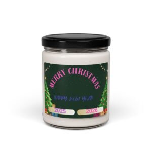 Christmas Scented Soy Candle, Aromatherapy, Holiday Decor, Relaxation Gift, Winter Fragrance, Eco-Friendly Candle