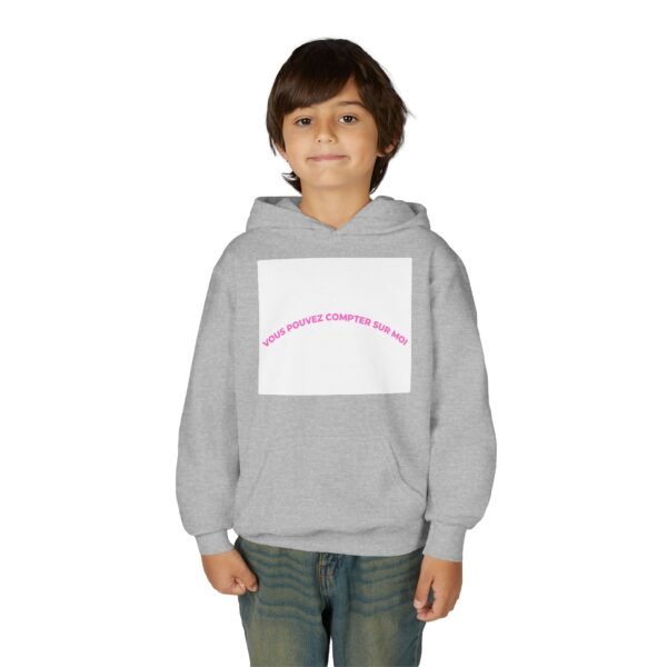 14207281695574022601_2048-1.jpeg Youth Hoodie with "Vous Pouvez Compter Sur Moi" Design - Cozy, Trendy Gift for Teens, Casual Wear, Inspirational Clothing, Unisex Fashion