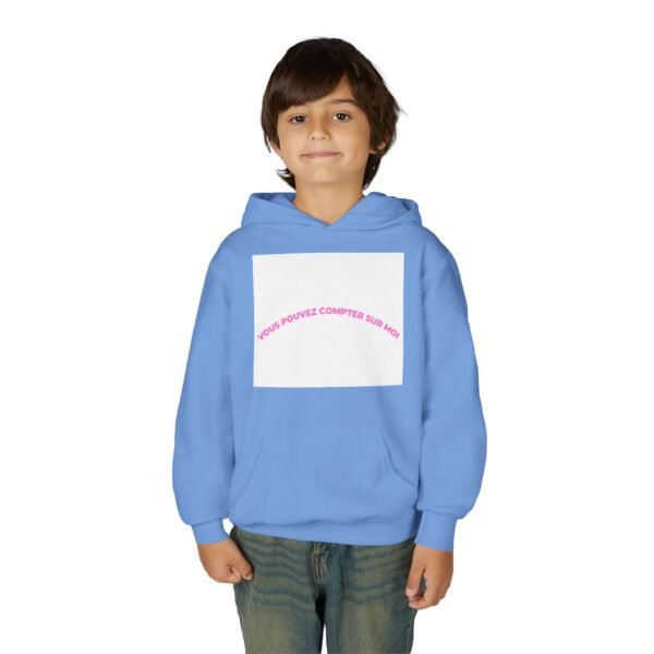 16770481721382545064_2048-1.jpeg Youth Hoodie with "Vous Pouvez Compter Sur Moi" Design - Cozy, Trendy Gift for Teens, Casual Wear, Inspirational Clothing, Unisex Fashion