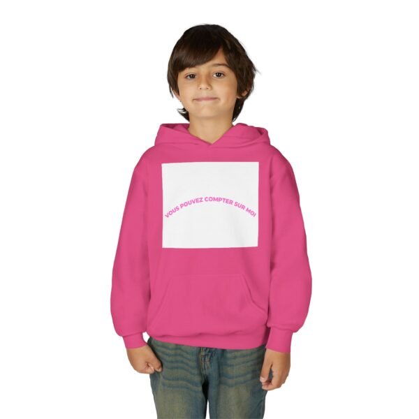 1865673977213465277_2048-1.jpeg Youth Hoodie with "Vous Pouvez Compter Sur Moi" Design - Cozy, Trendy Gift for Teens, Casual Wear, Inspirational Clothing, Unisex Fashion