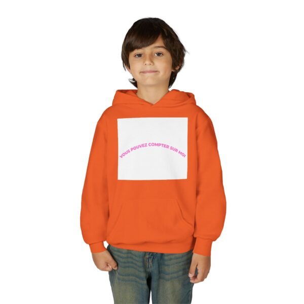 2644831662649237406_2048-1.jpeg Youth Hoodie with "Vous Pouvez Compter Sur Moi" Design - Cozy, Trendy Gift for Teens, Casual Wear, Inspirational Clothing, Unisex Fashion