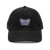 4908942980681561517_2048.jpeg Vintage Butterfly Embroidery Corduroy Cap - Stylish Dad Hat, Perfect for Outdoor Adventures, Fall Fashion, Gift for Nature Lovers