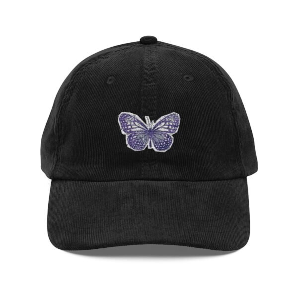 4908942980681561517_2048.jpeg Vintage Butterfly Embroidery Corduroy Cap - Stylish Dad Hat, Perfect for Outdoor Adventures, Fall Fashion, Gift for Nature Lovers