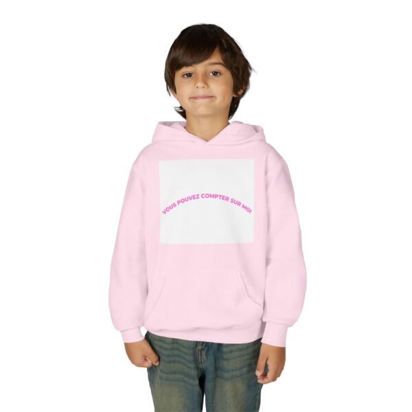 7526595914043830443_2048-1.jpeg Youth Hoodie with "Vous Pouvez Compter Sur Moi" Design - Cozy, Trendy Gift for Teens, Casual Wear, Inspirational Clothing, Unisex Fashion