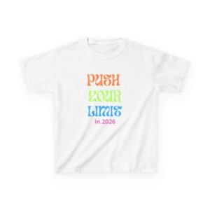 Colorful Kids Tee with 'Wishes 2026' Design, Perfect for Birthdays, Playdates, Unique Gift, Cheerful Cotton Top